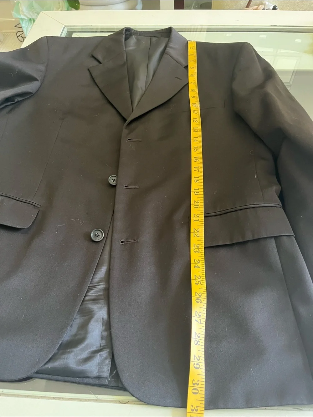 Men's Black Three-Button Two Pieces Suit